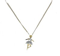 Halskette Salvini Dame Ballerine in Gold Diamante 20044057 - 20044057